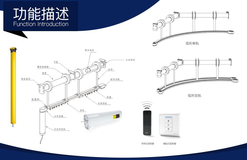 智能升降開合簾方案